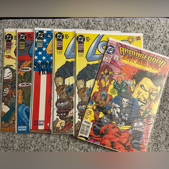 Vintage 90s DC Lobo Bundle Jason Momoa Complete Set Lobo Infanticide Bundle of 6 - Picture 1 of 4